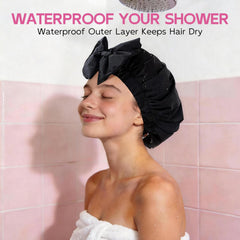 Years Calm capuchon douche elastique-ajustable – ajustement sûr pour toutes tailles de tête.