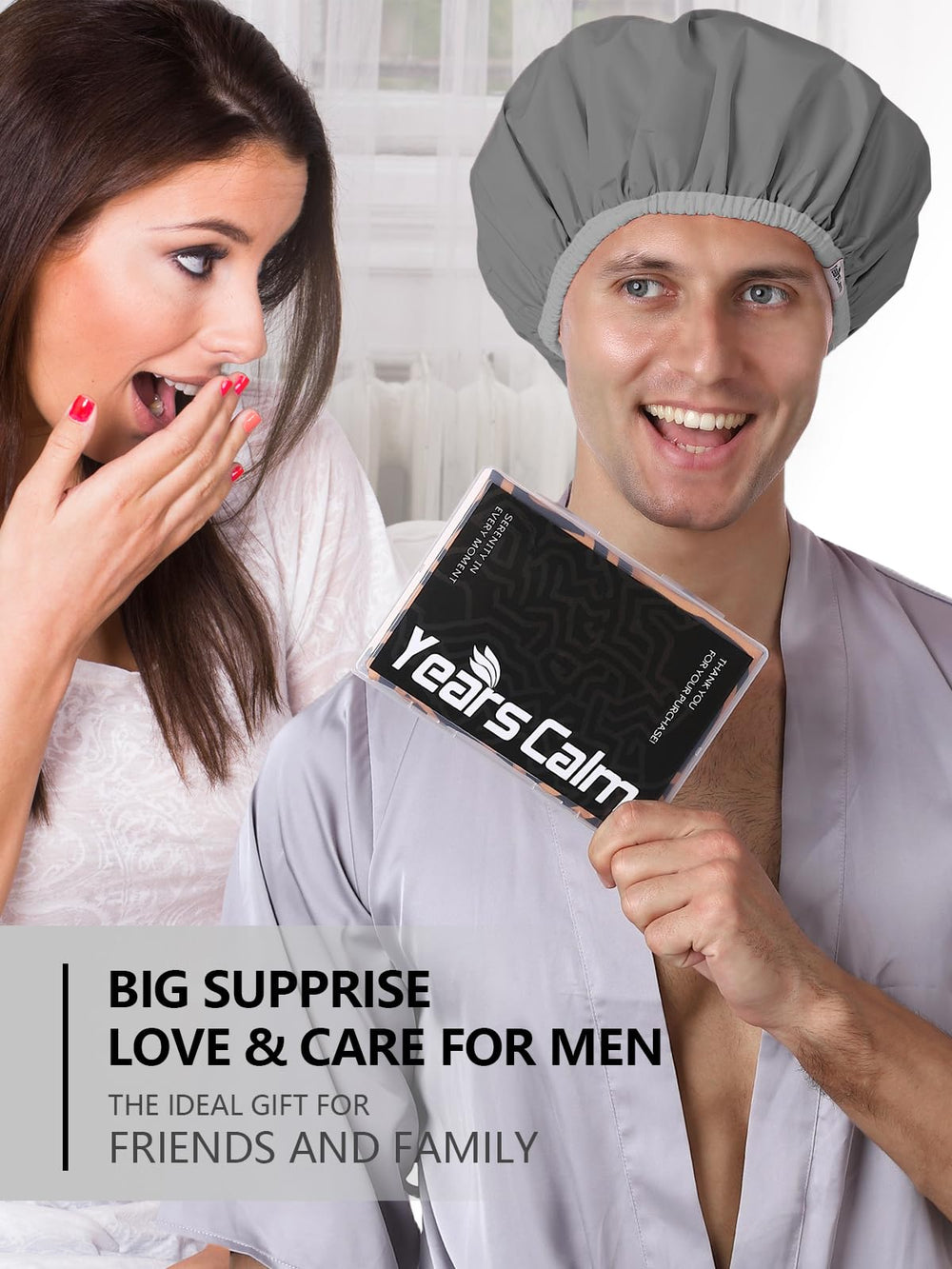 Years Calm cap de douche homme look quotidien bleu: style pratique et discret