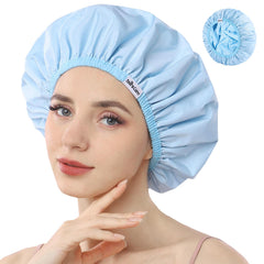 Charlotte de douche Years Calm bleue solide protège les cheveux tout en restant légère