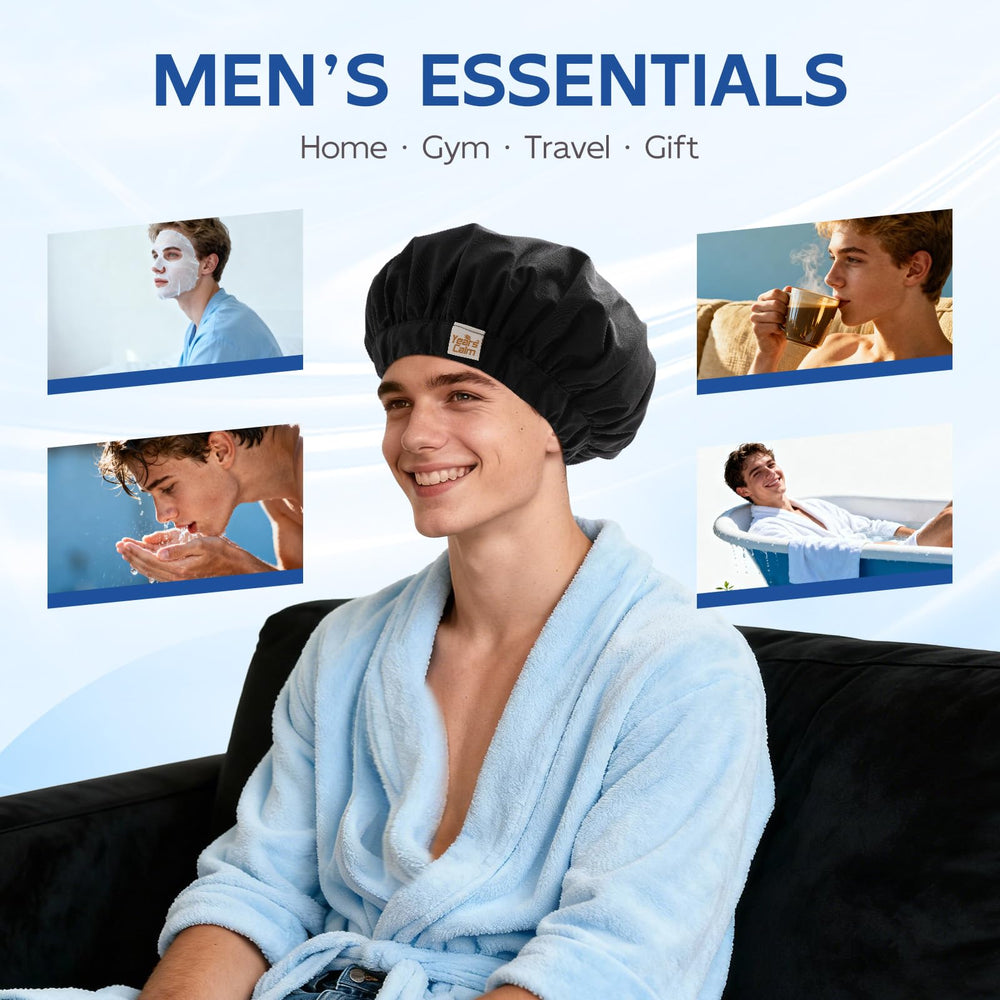 Idée cadeau Years calm capuchon douche élégant pour homme, parfait pour anniversaire.