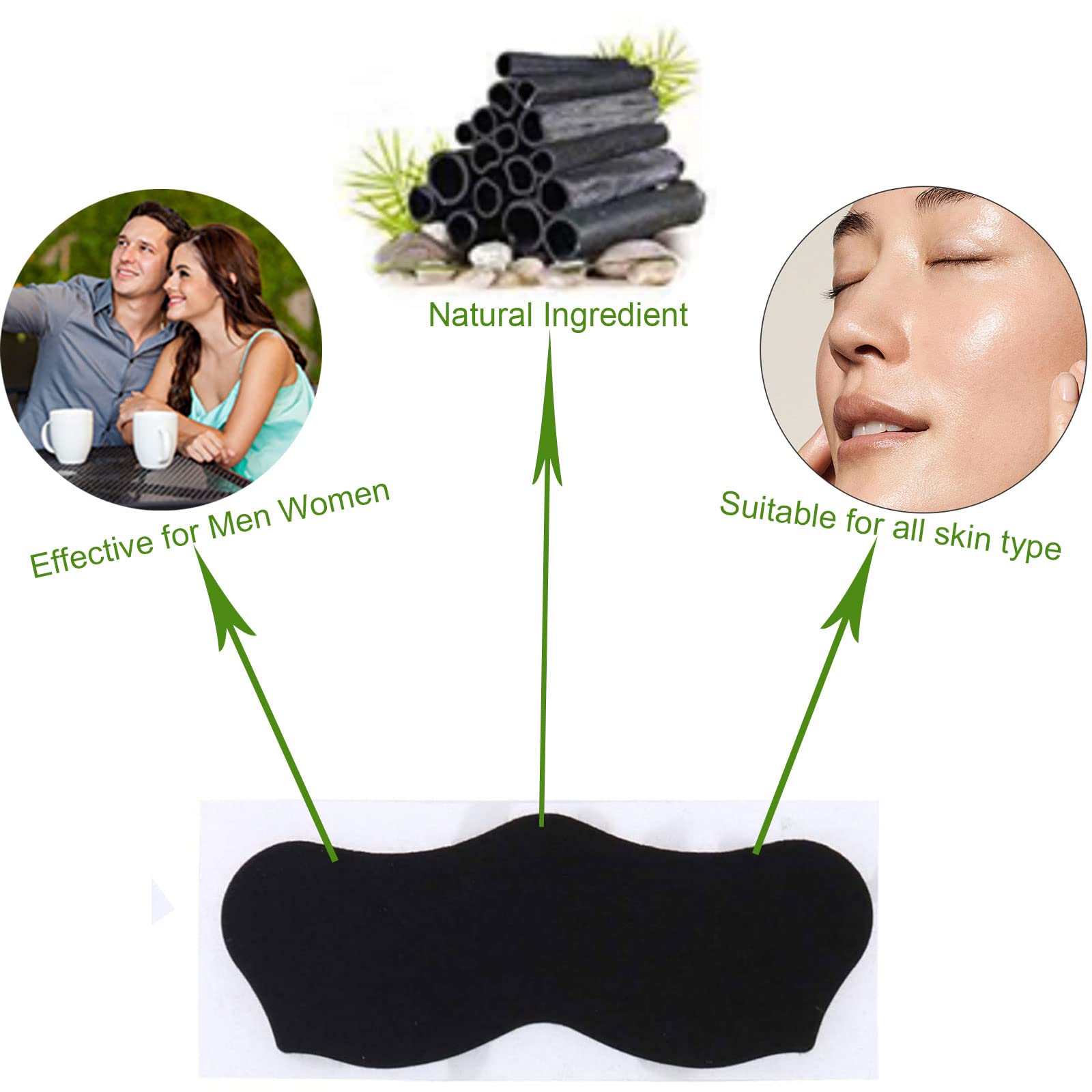 Emballage compact bandes nez Yecuce Élaimei, idéal pour voyage.
