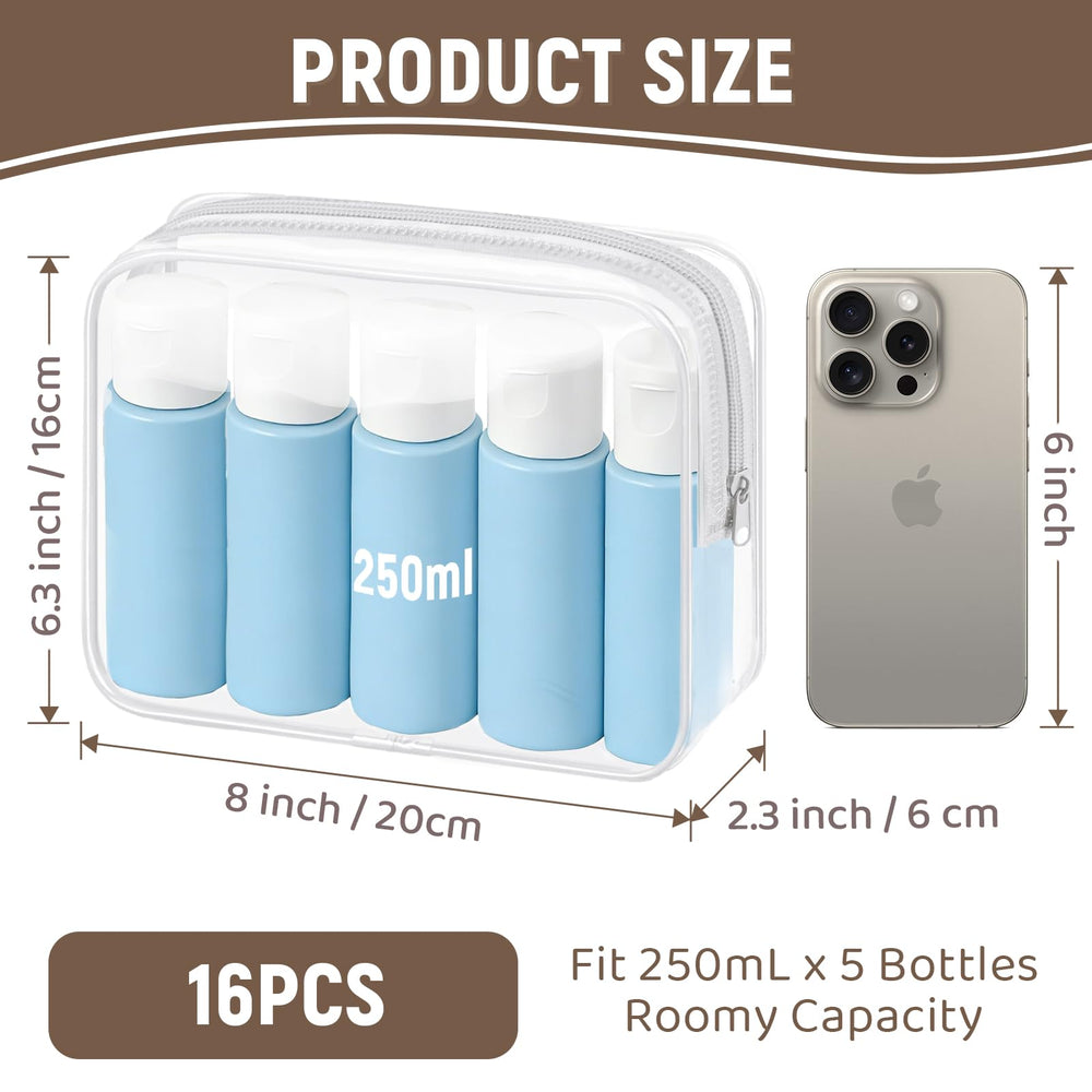 Sacs cosmétiques transparents YedsIntu organisent facilement les produits de toilette.