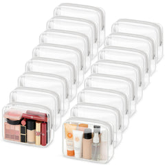 Sacs cosmétiques transparents YedsIntu pour repérer rapidement vos produits lors du voyage.