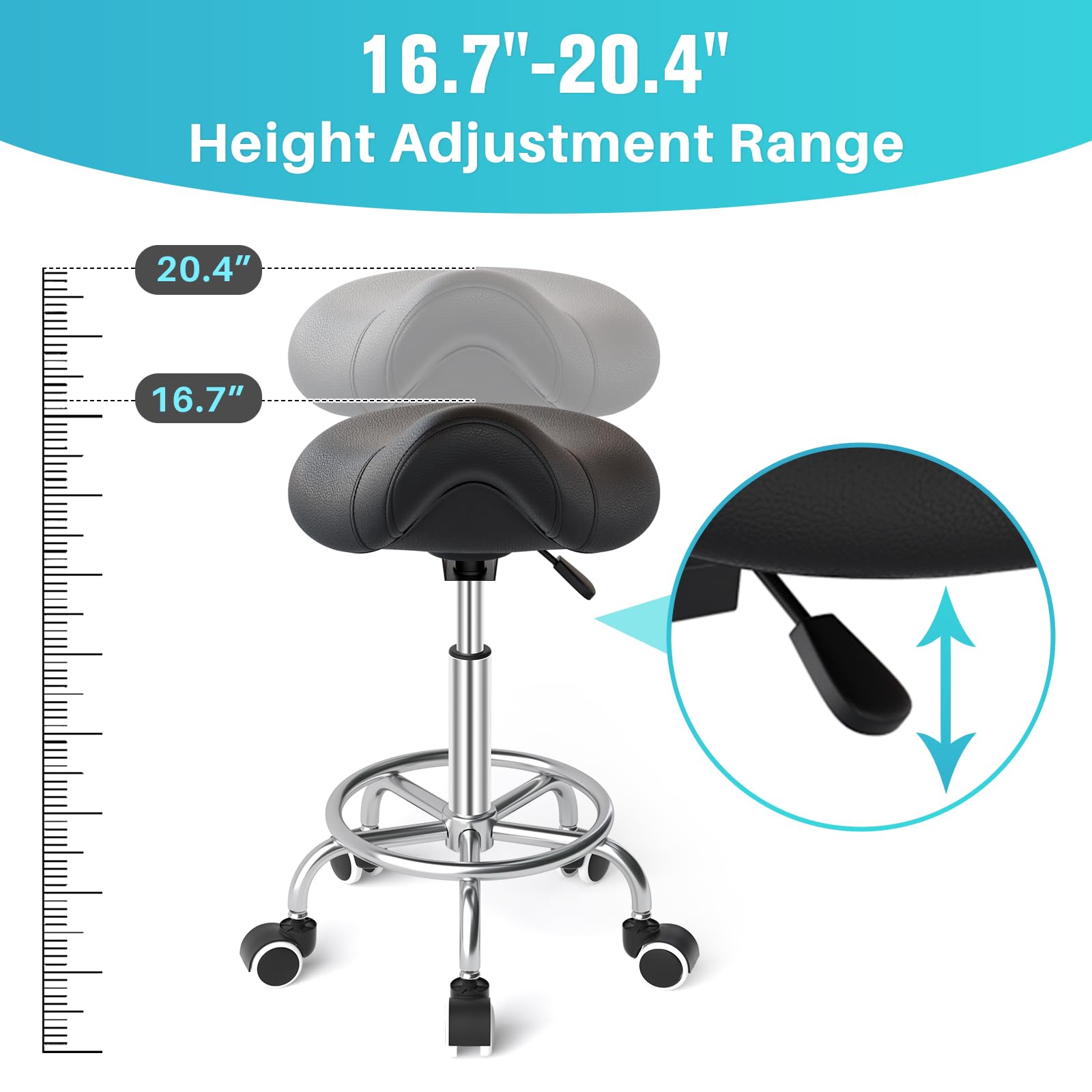 Base métallique robuste de la selle YEEZEE assure stabilité et durabilité.
