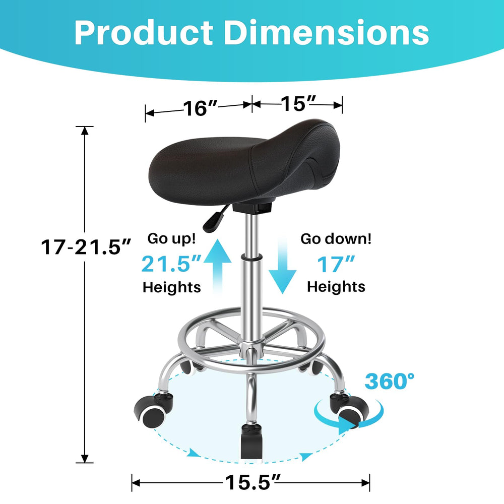 Selle YEEZEE: rotation à 360° pour une mobilité fluide au travail.