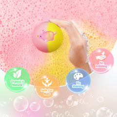 Bombe de bain Yekery colorée avec parfums et couleurs variées.
