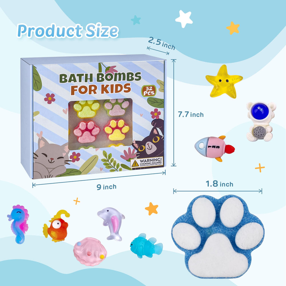 Boule bain Yekery animaux marins et astronautes pour stimulation imaginative.