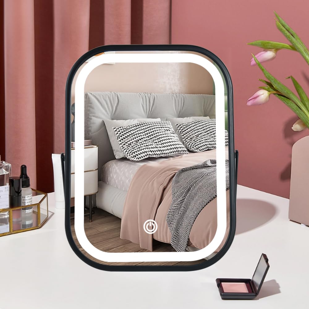 YEKKOPT Cadeau femmes miroir voyage pratique et élégant