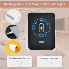 YEKKOPT Miroir batterie rechargeable 1200 mAh pour usage sans fil pratique.