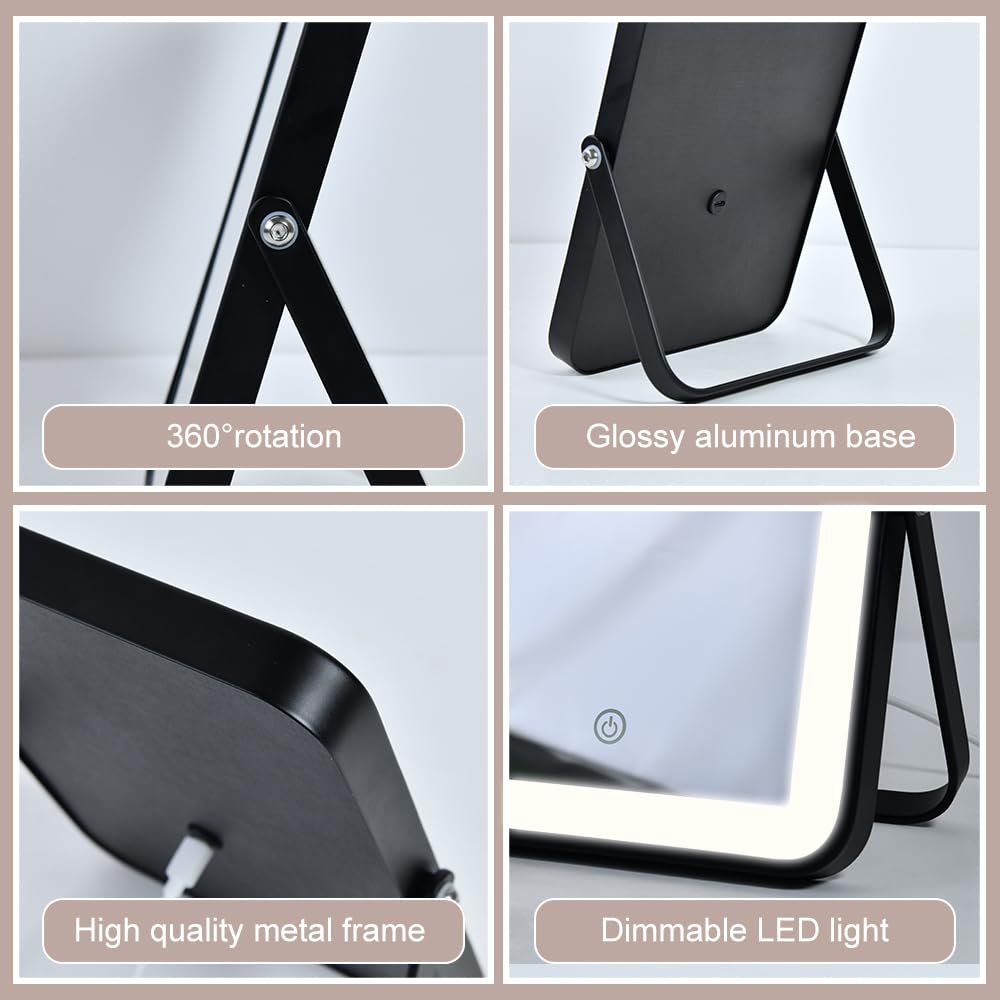 YEKKOPT Miroir grand format 8x10 pouces vue large et nette.