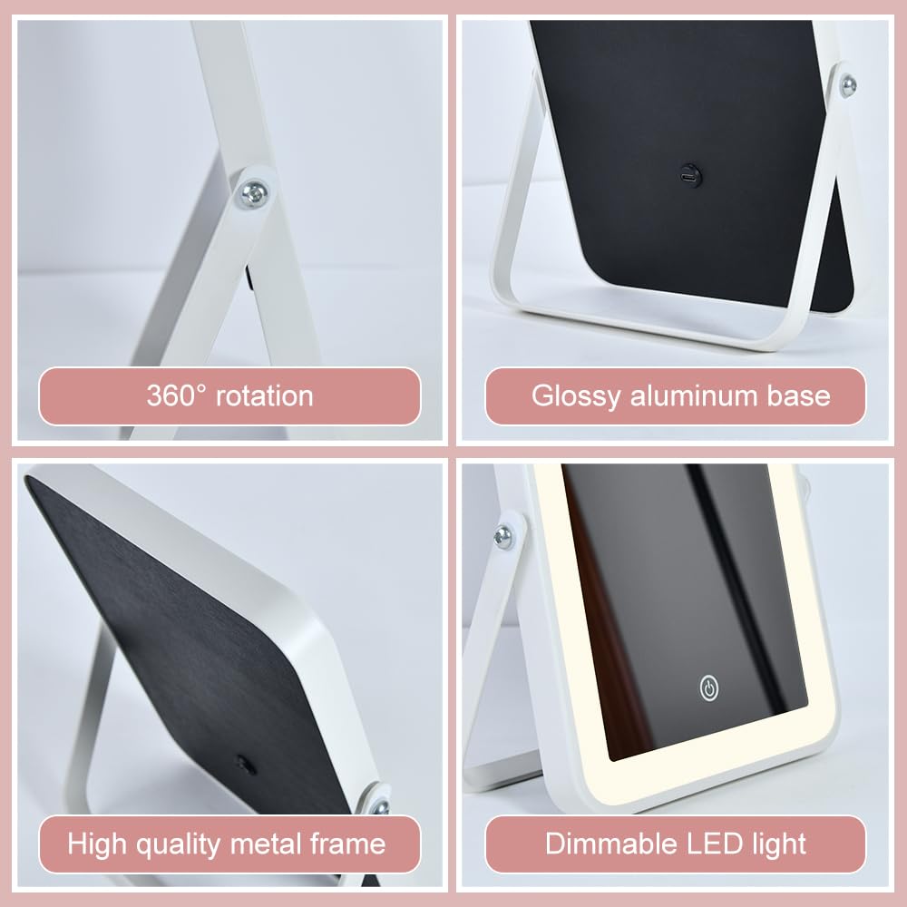 YEKKOPT Miroir grand format 8x10 pouces pour un champ de vision large.