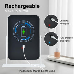 Miroir YEKKOPT rechargeable sans fil pour salle de bain