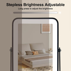 YEKKOPT Miroir vanity réglage brillance tactile, interface tactile intuitive pour ajuster la luminosité