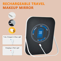 YEKKOPT Miroir vanité ultra-fin et durable, design sans fil pratique.