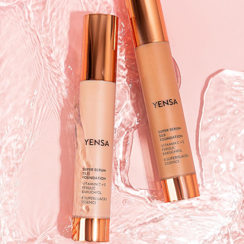 YENSA Serum Foundation facilite un fini lumineux et durable au quotidien.