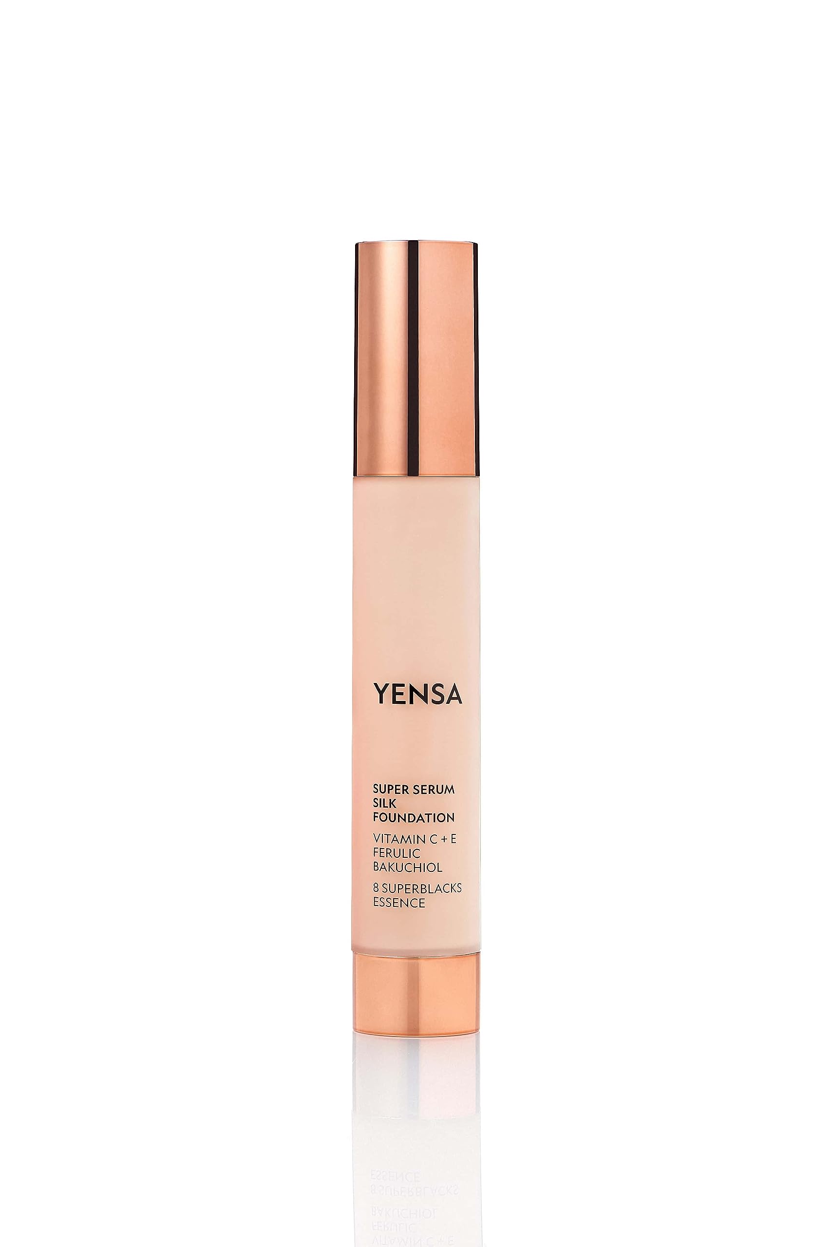YENSA Serum Foundation flacon élégant révélant l’éclat naturel de la peau.