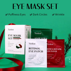 Yeokoe patchs sous les yeux aloe vera, emballage individuel soin ciblé