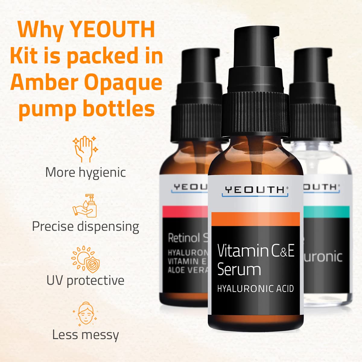 YEOUTH Application Retinol Nuit, étape clé de la routine nocturne.