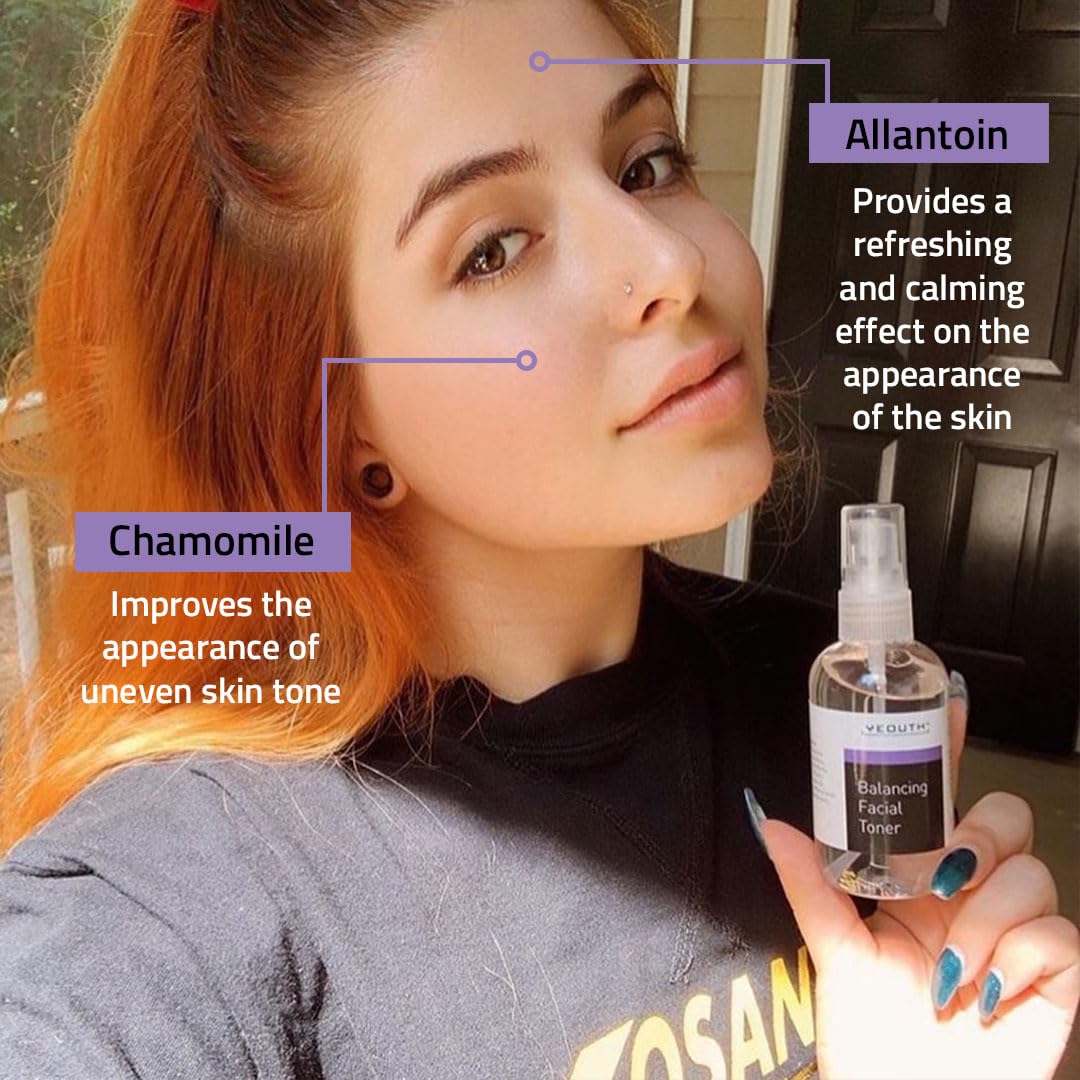 YEOUTH brume visage pour peaux sensibles, douceur et confort.