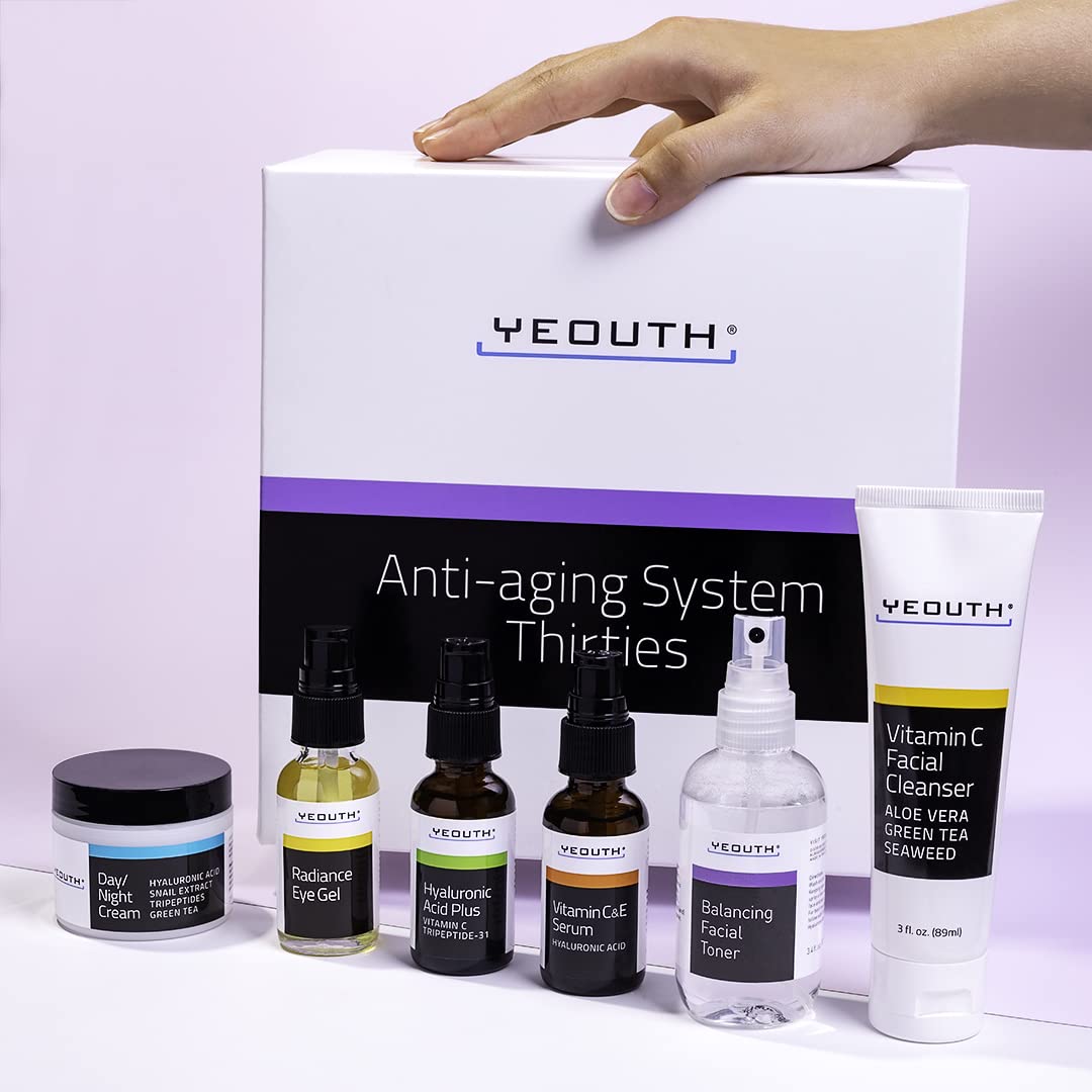 YEOUTH Kit Soin Peau 6 pièces — ensemble complet pour routine quotidienne.