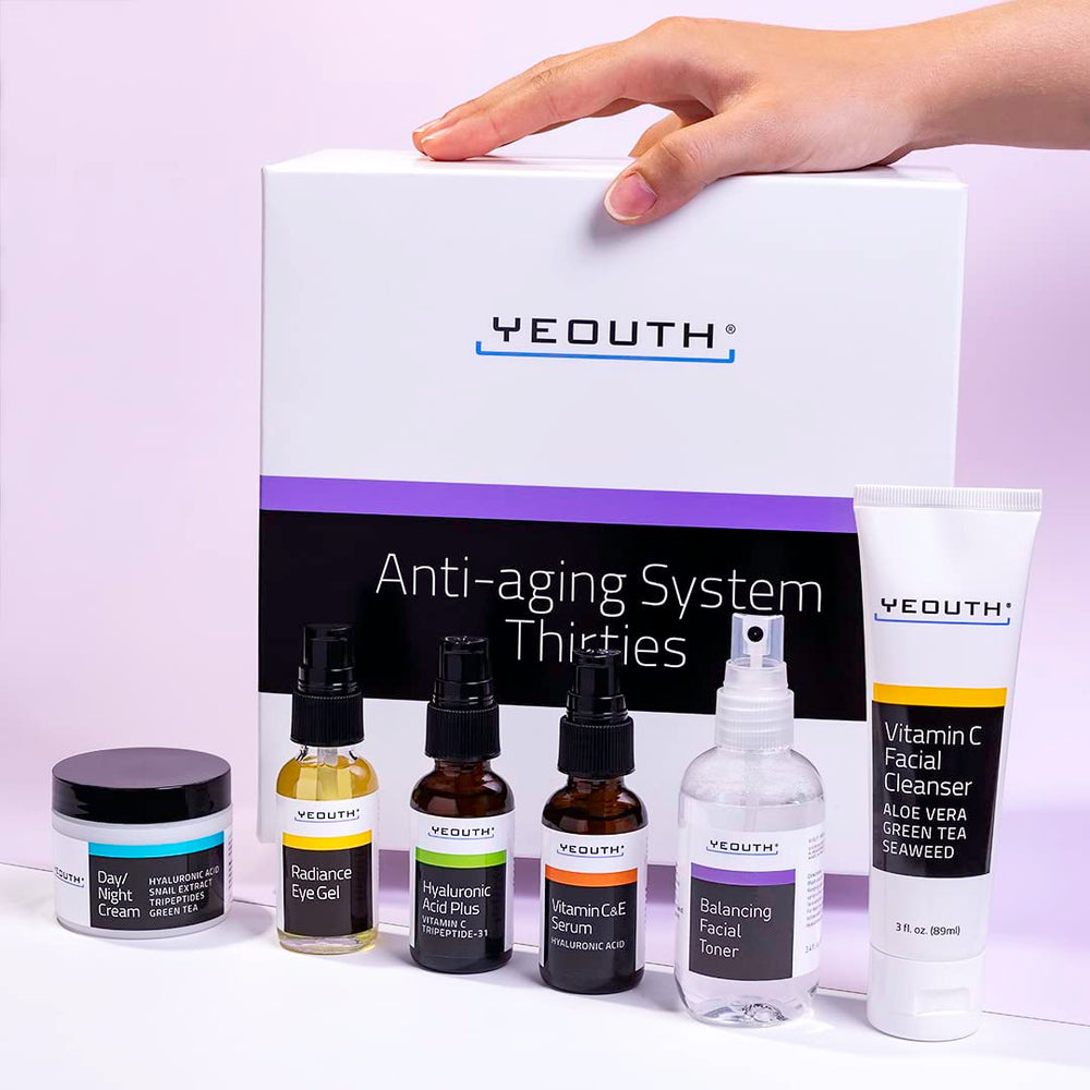 YEOUTH Kit Soin Peau 6 pièces — ensemble complet pour routine quotidienne.