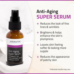 YEOUTH sérum acide ferulique, protection antioxydante et douceur.