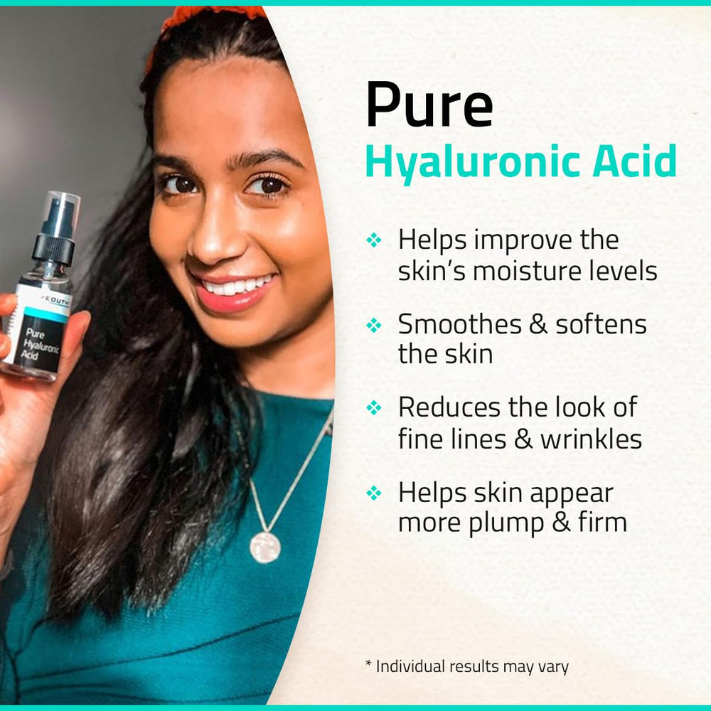 YEOUTH sérum sur peau hydratée après application – sensation fraîche et douceur.