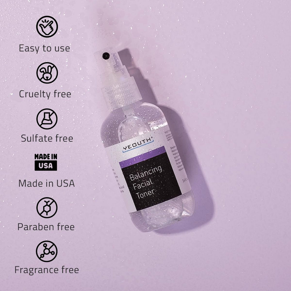 YEOUTH tonique visage sans parfum et sans sulfates, douceur quotidienne.