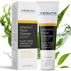 YEOUTH vitamine C nettoyant visage - bouteille: nettoyage en douceur et fraîcheur.