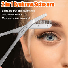 YEPRIME ciseaux-sourcils lames tranchantes pour une précision sans tiraillement.