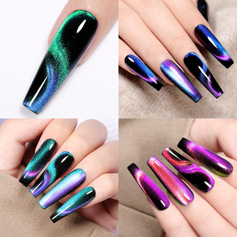 YEPYEPGO cat eye gel magnet enables precise chic nail art results.