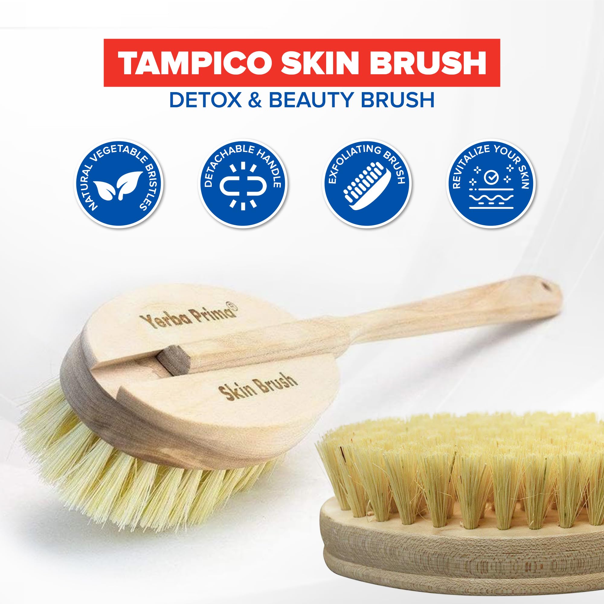 Yerba Prima Tampico brosse exfoliation corps peau lisse