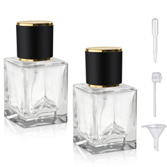 Yerpkefey flacon en verre 30 ml avec spray fin pour parfum pratique