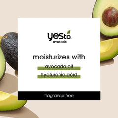 Yes To Avocado Eye Cream, application au contour des yeux avec le doigt annulaire.