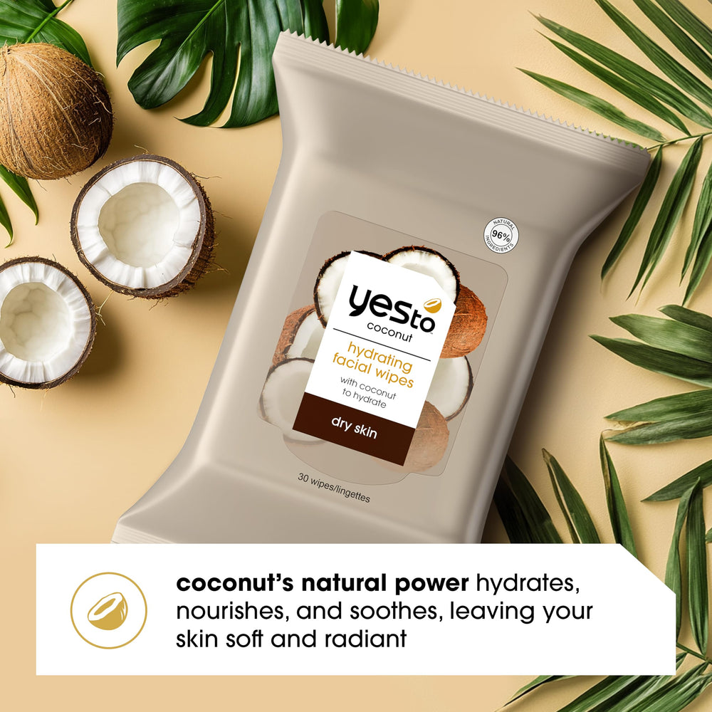 Yes To Lingettes Visage Coco formule naturelle Coco Kukui