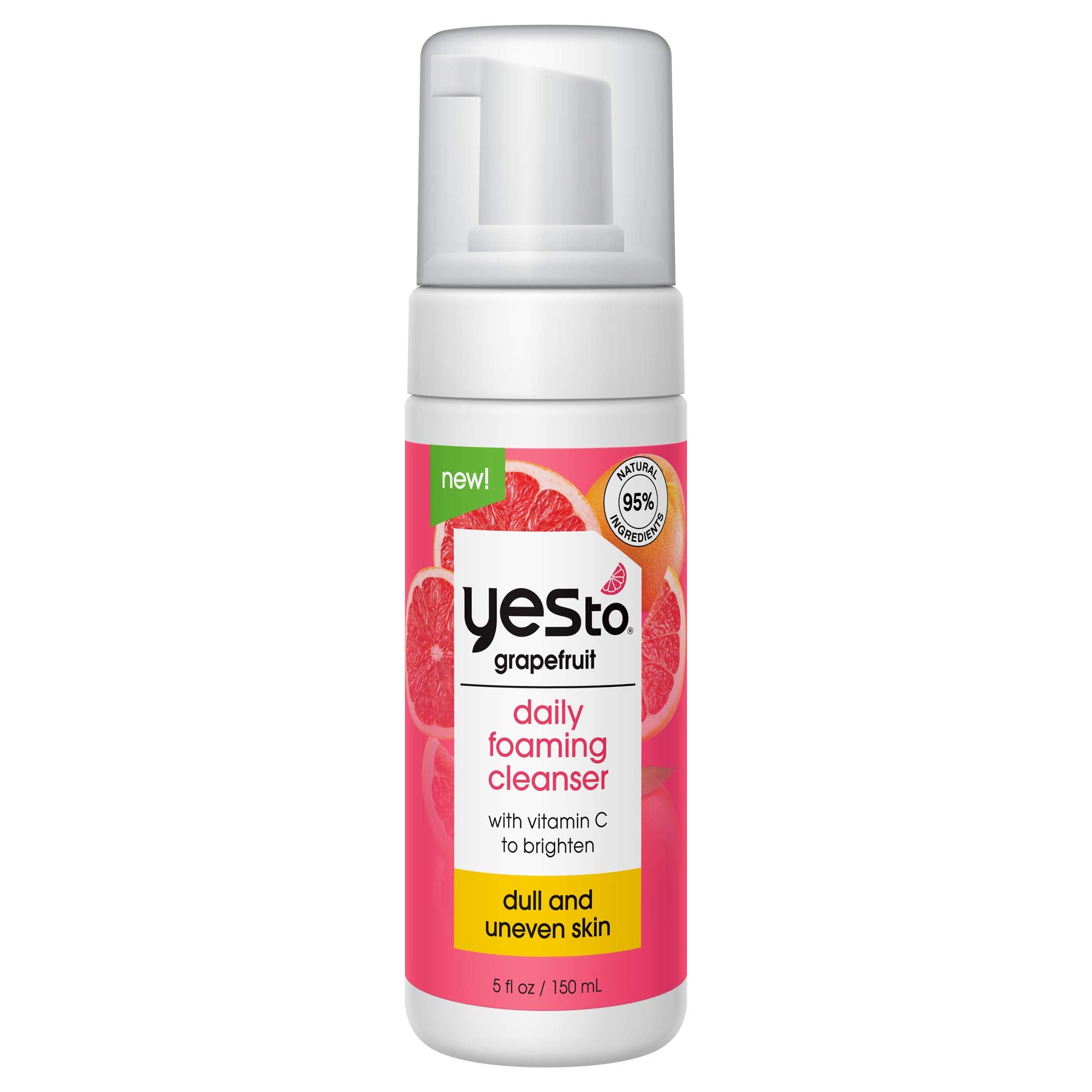 Yes To Pamplemousse - bouteille pompe nettoyant mousseux purifie sans dessécher