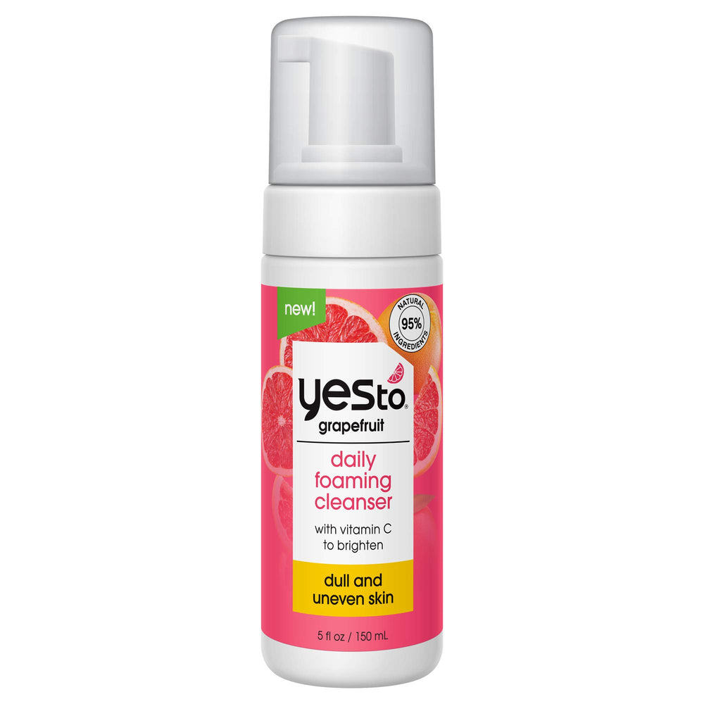 Yes To Pamplemousse - bouteille pompe nettoyant mousseux purifie sans dessécher