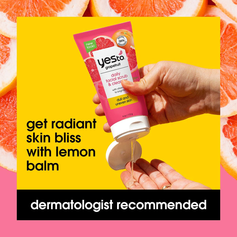 Yes To Pamplemousse Gommage - mélisse apaise et répare la peau.