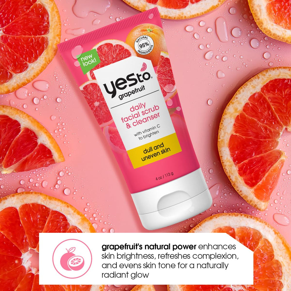 Yes To Pamplemousse Gommage - peau rayonnante après une application douce.