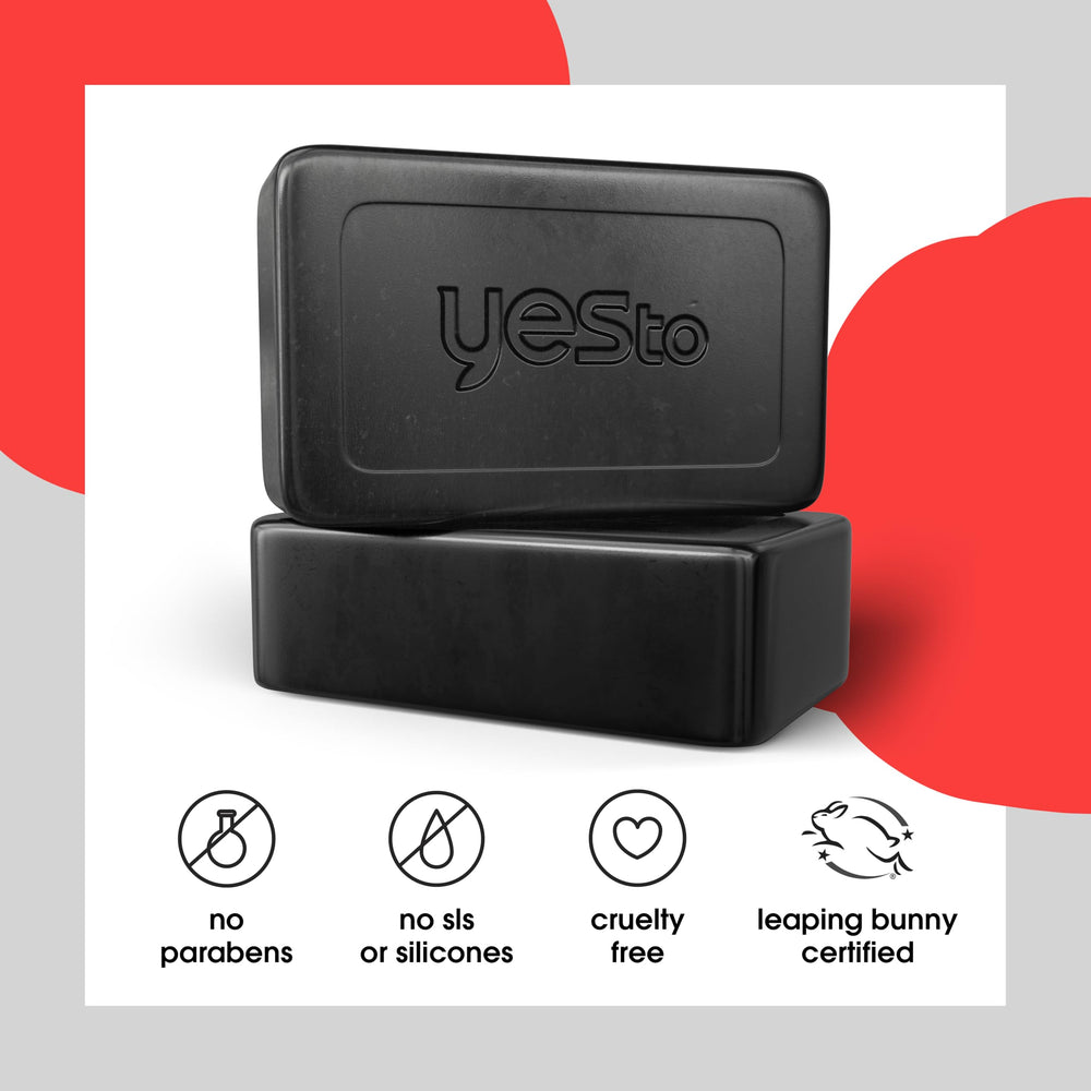 Yes To Tomatoes Charcoal Bar Soap usage quotidien simple et sans résidu