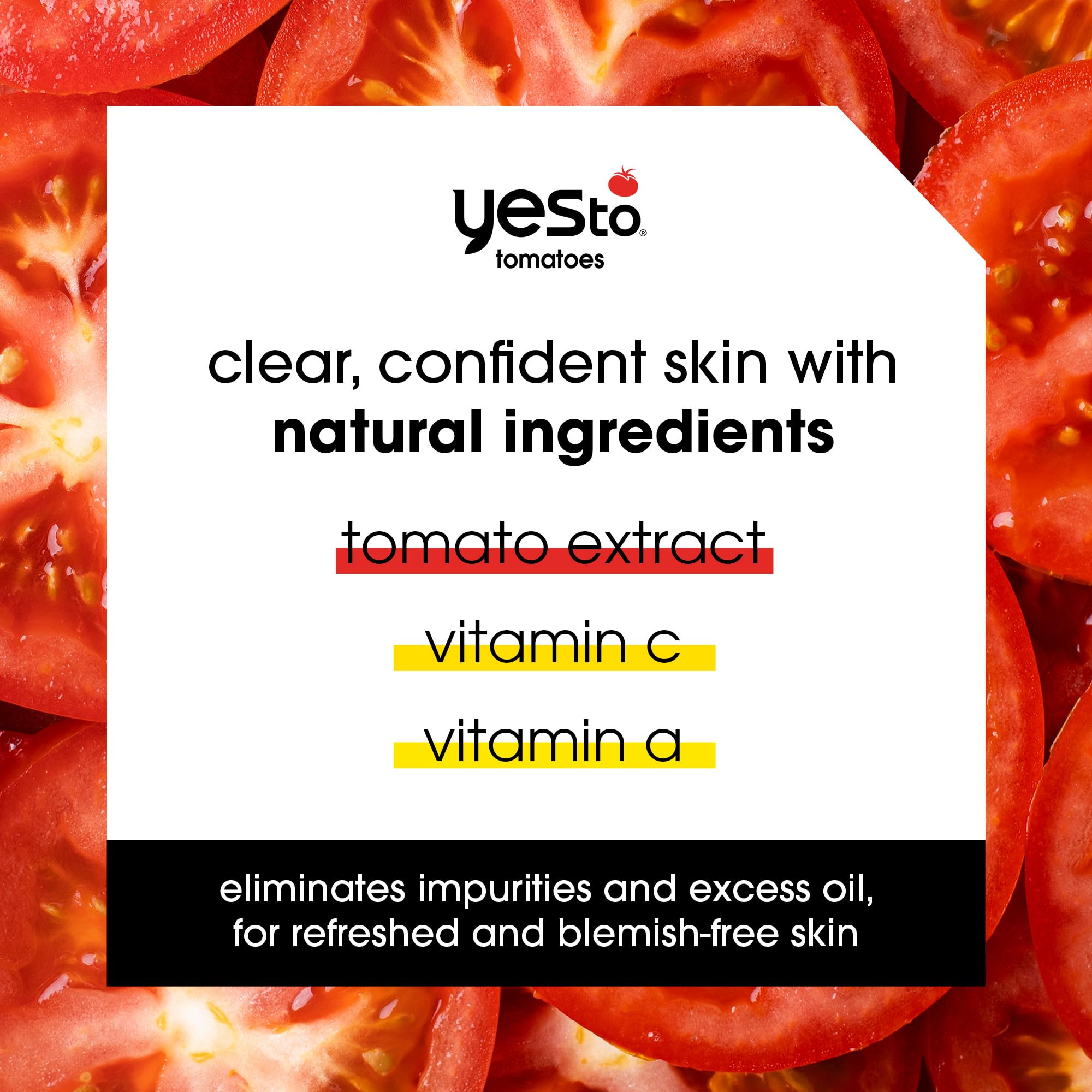Yes To Tomatoes Charcoal Bar Soap extraits de tomate purifiants et nourrissants