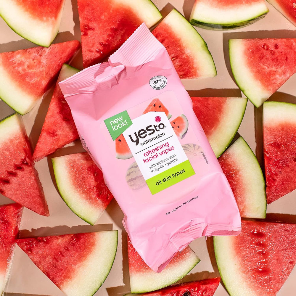 Yes To Watermelon wipes no-rinse use for makeup removal
