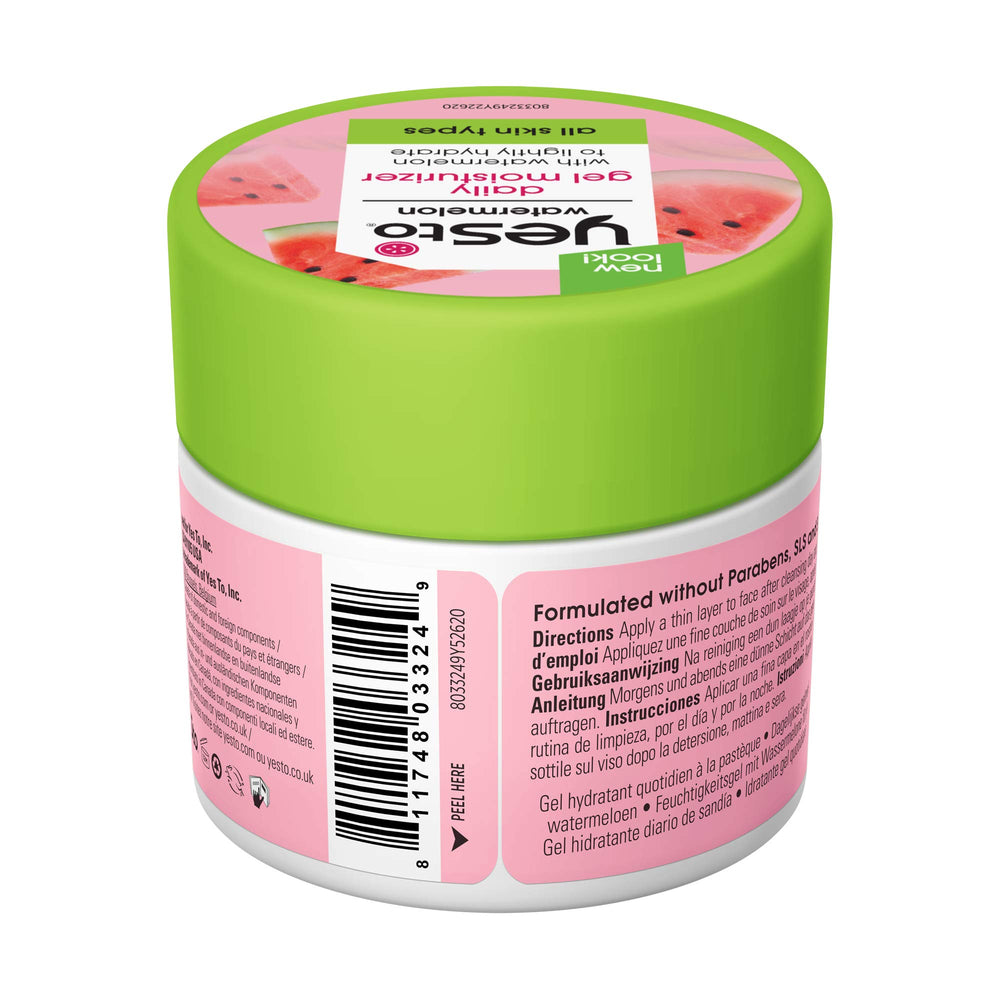 Ingrédients lycopène du gel Yes To Watermelon pour revitaliser la peau.