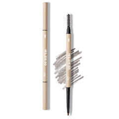 YES.EYE DO crayon sourcils gris rétractable avec pointe fine 2 mm pour des traits précis.