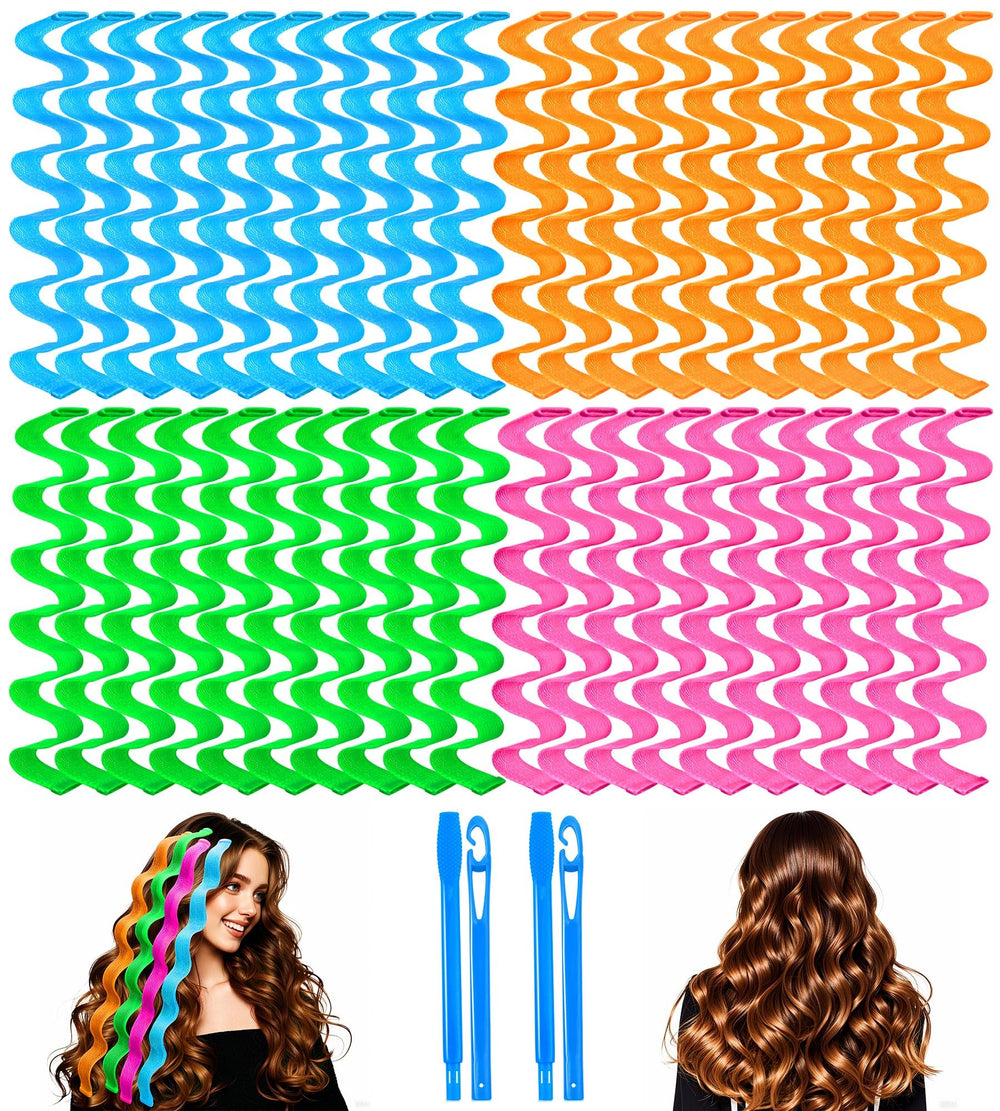 Ensemble YEVYO de 42 curleurs sans chaleur pour cheveux longs.