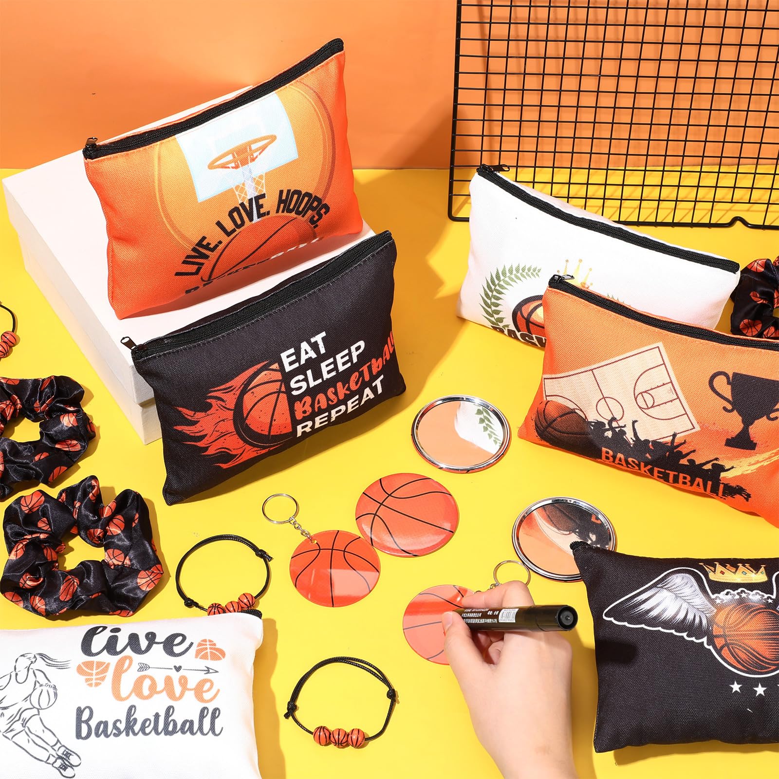 Liens cheveux basket-ball Yeyeplum, confort et style pendant le jeu.
