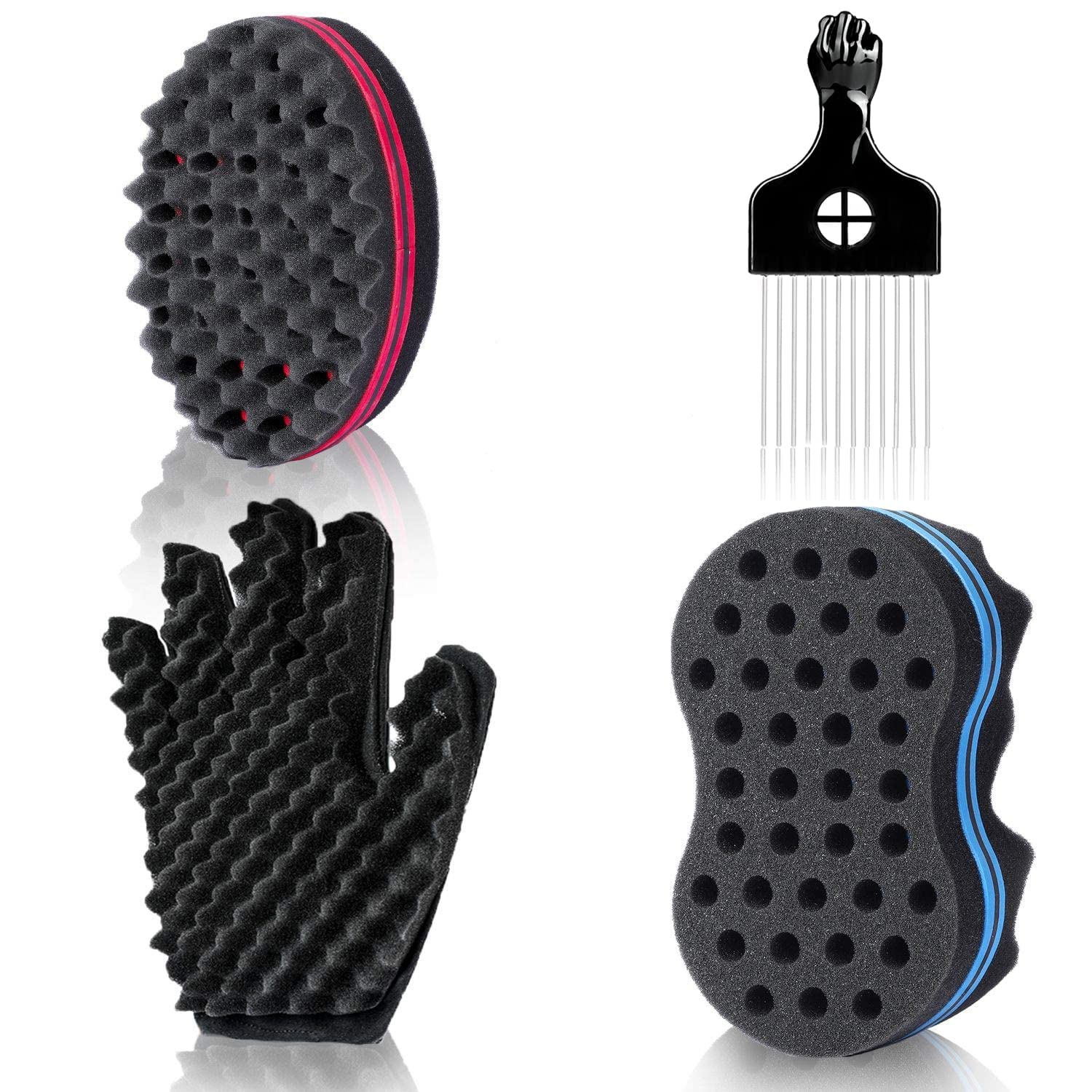 YEZEY set éponges cheveux torsion complet – manipulation confortable et résultats potentiels