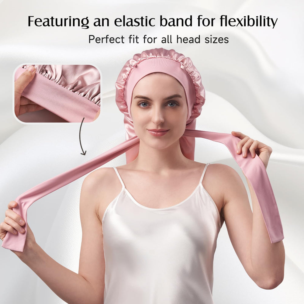 Coffret cadeau YFONG pour bonnet en soie rose, idée cadeau raffinée