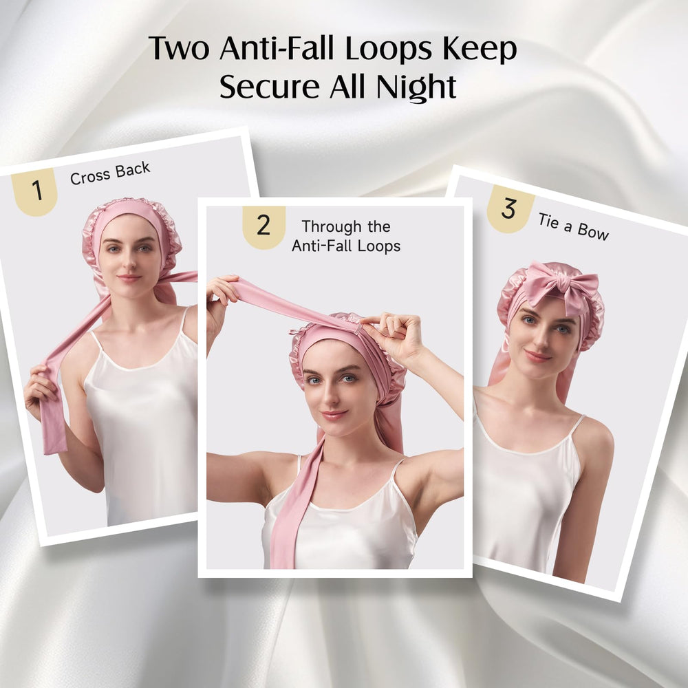 Soie YFONG rose pâle complète votre routine nocturne