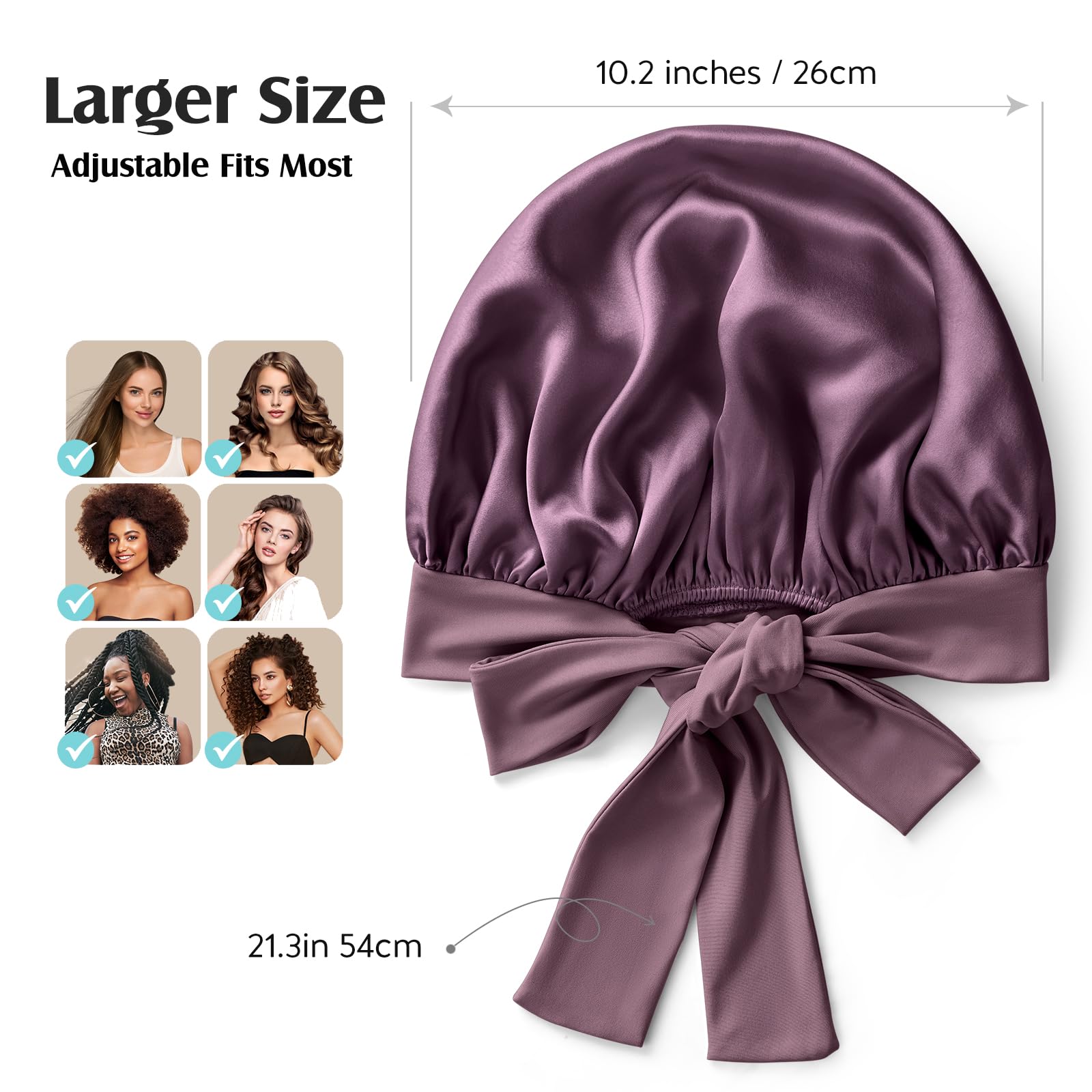 Taille unique du bonnet YFONG s'adapte à la plupart des tours de tête.